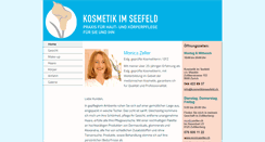 Desktop Screenshot of kosmetikimseefeld.ch